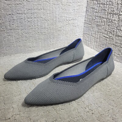 Rothy's The Point Cloud Gray Slip on Flat Shoes Women's Size US 7, 10, 11.5