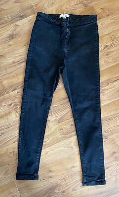 ladies size 14 skinny LYLA faded black jeans Dorothy Perkins vgc UK - Main Image