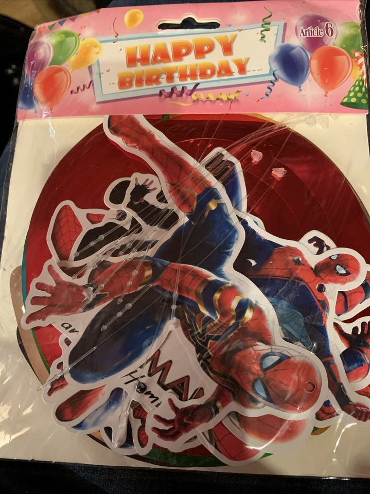 Spider-Man suministros de fiesta decoraciones para 10 variedad de artículos Foto 2 de 4