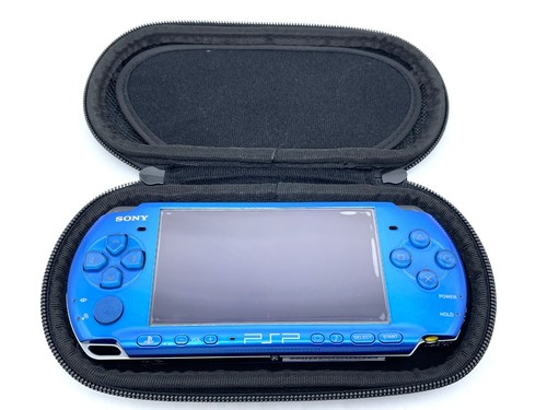 Consola SONY PSP-3000 Azul Nueva Batería y Memory Stick y Estuche Exterior Probado Bueno - Imagen 15 de 19