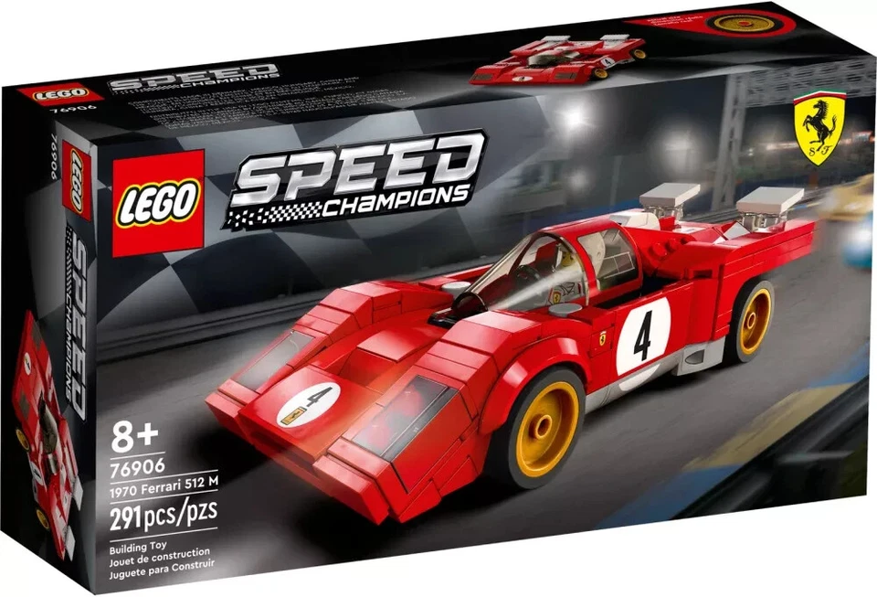 LEGO Speed Champions 76906: 1970 Ferrari 512 M-voiture de course -neuve scellée