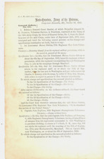 CIVIL WAR MARYLAND ANTIETAM CAMPAIGN  GENERAL ORDER DISMISSING 2 AWOL  OFFICERS
