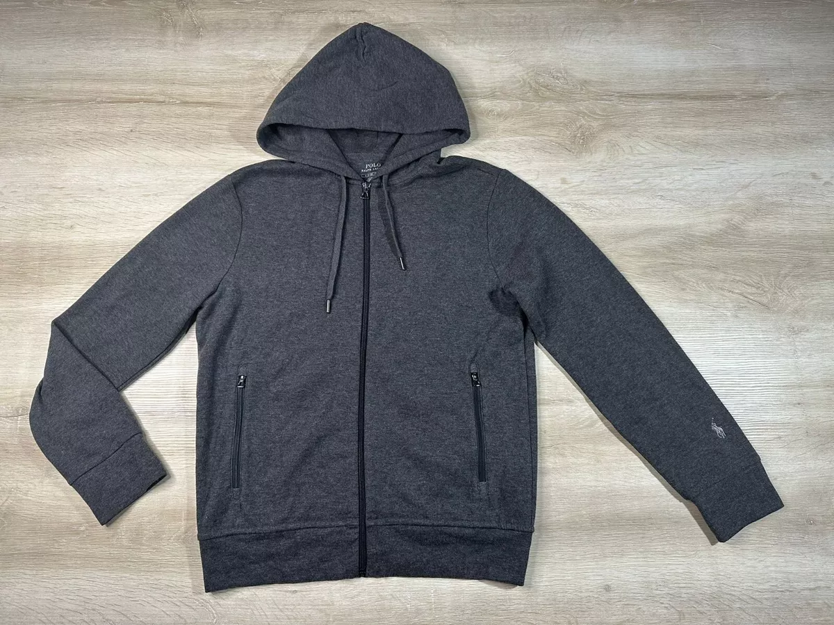 Polo Ralph Lauren Double-Knit Heathered Full-Zip Hoodie Jacket