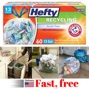 clear tall kitchen garbage bags