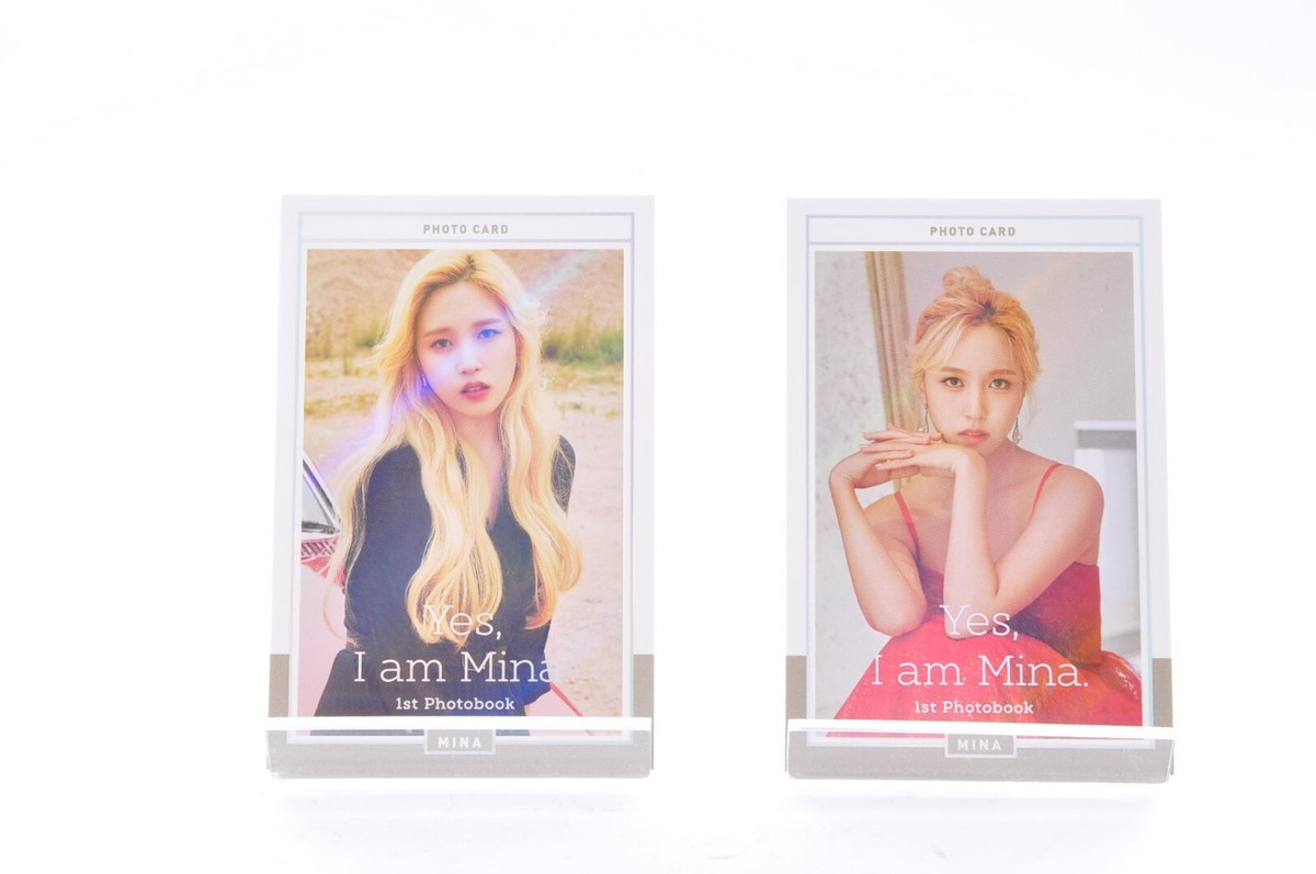 TWICE Yes I am Mina Gray ver. 1st Photobook Postcard Photocards
