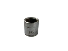 17mm Socket 3/8” Drive Steel Vintage Tools Tool Hex