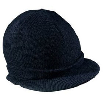 Cuff Beanie Visor  Cap, Navy