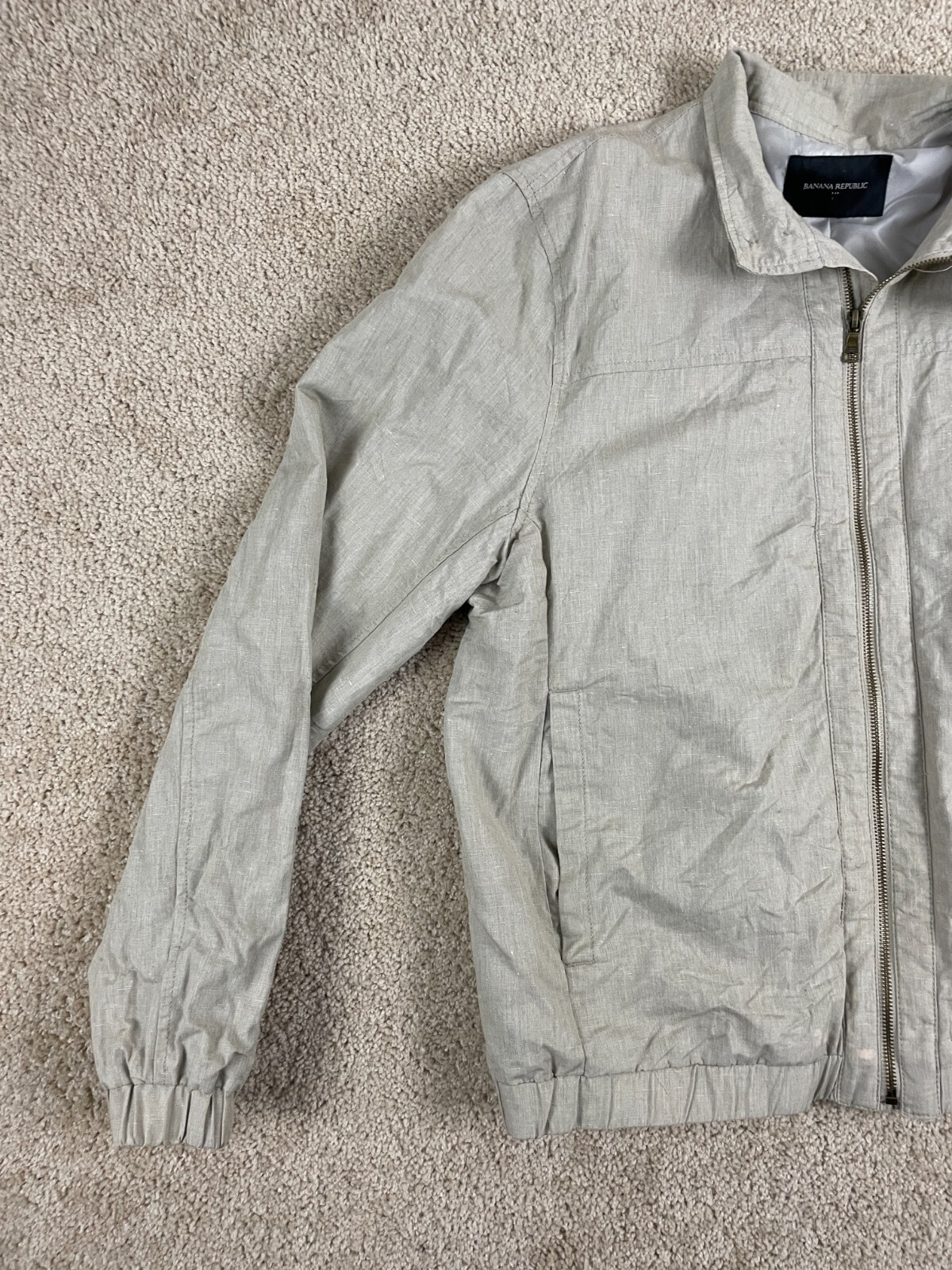 Banana Republic Basic Jacket Mens Large Lined Ful… - image 4