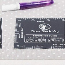 StitchLock Mini - Sleek Black Cross Stitch Key for Precise Needlework