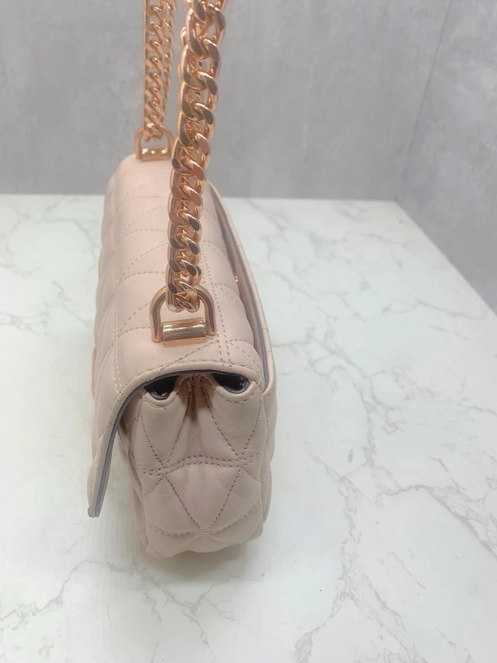 Michael Kors Sloan Quilted Pink Leather Gold Chain Bag - Image 4 of 4