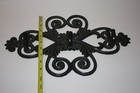Victorian Antique Style Black Cast Iron 3 Hook Towel Key Coat Rack 15" x 10" — photo 2