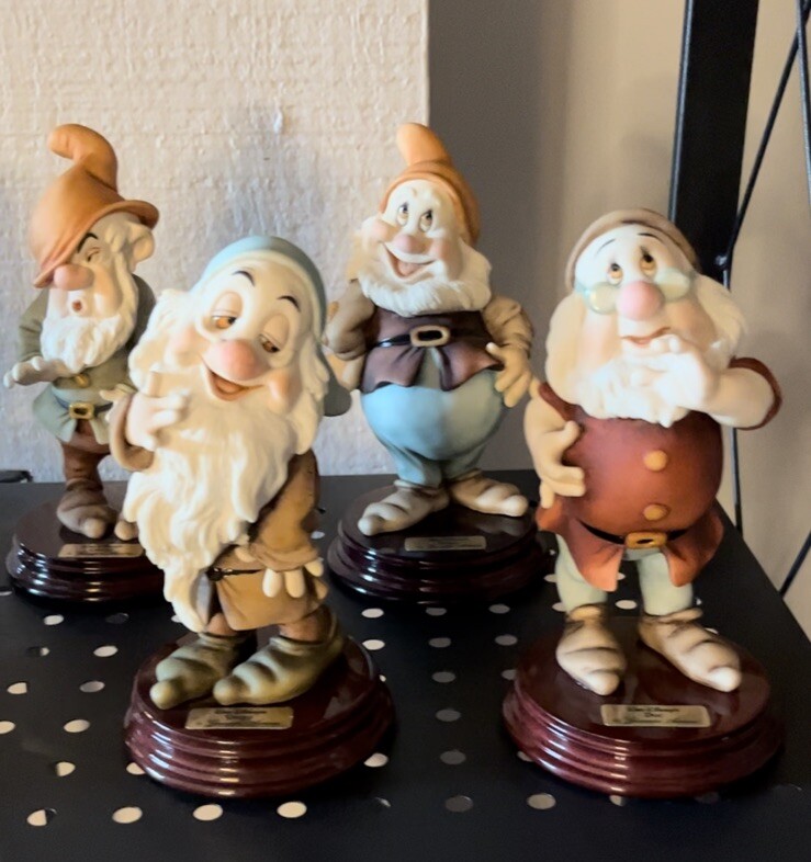 1990s Full Set Snow White And The Seven Dwarves Signed Giuseppe Armani