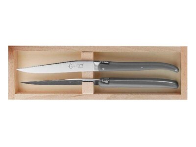 22803.G - SET 2 LAGUIOLE TISCH G.DAVID POM GRAU 23 CM