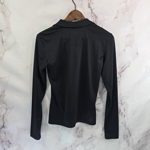Cavallo Shirt Womens US Small 34 Black Riding Equestrian Half Zip Long Sleeve - Picture 5 of 11