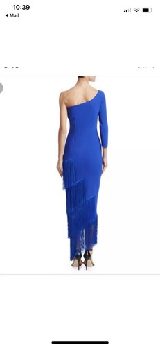 Chiara Boni La Petite Robe "Pippi" asymmetric One Shoulder Blue dress size 42 - Picture 2 of 7