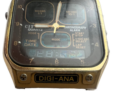 vintage CITIZEN ANA DIGI 8943-083661 quartz for Parts or repairs