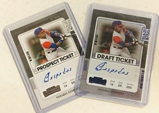 2021 Panini Contenders - Yoelqui Cespedes Draft (#d/99) & Prospect Ticket Autos
