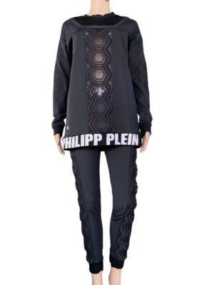 Philipp Plein black leisure suit, xs/s