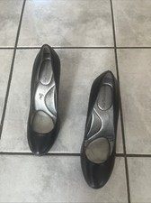 Bandolina Black High Heel Pumps Leather Size 6m