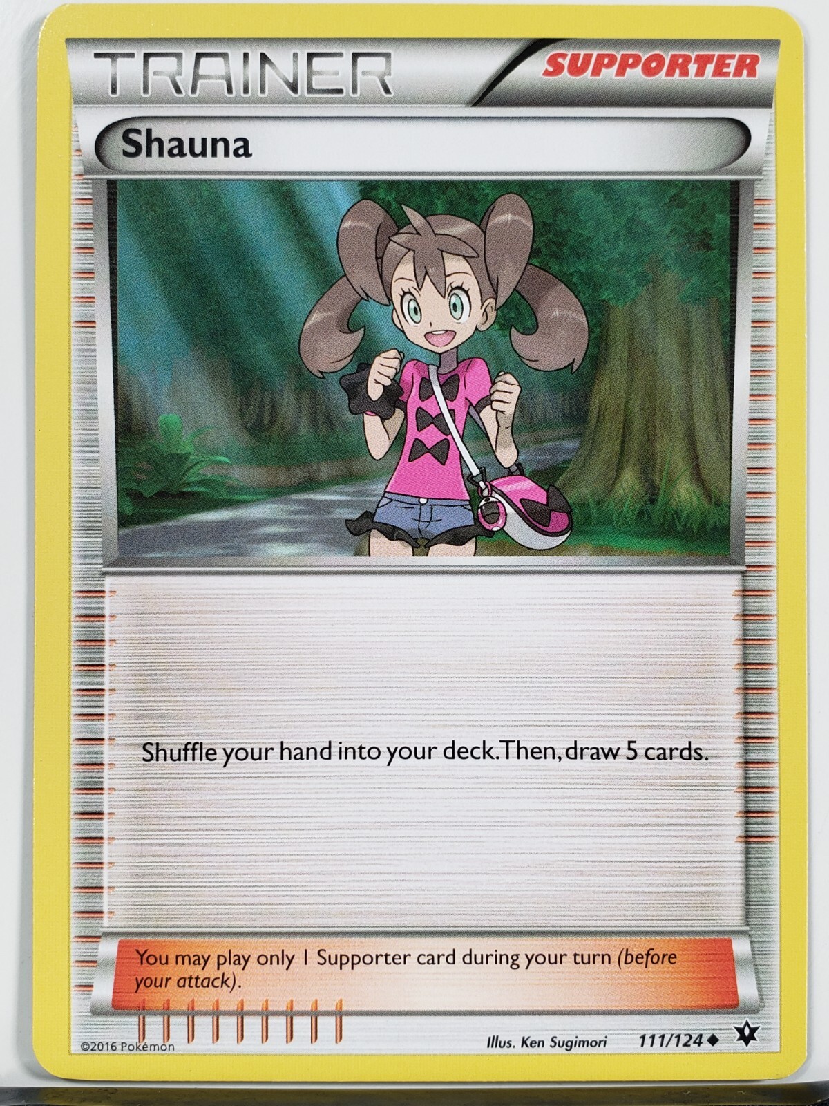Shauna 111/124 LP - XY Fates Collide Pokemon Card - $2 Combined Shipping