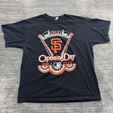 SF Giants Shirt Size XL Adult 2014 Opening Day San Francisco Baseball MLB Black