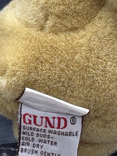 VINTAGE GUND DISNEY 5 In CLASSIC POOH TEDDY BEAR SITTING PLUSH STUFFED ANIMAL - Picture 6 of 7