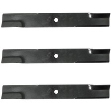 3PK Genuine OEM Hustler 601124 Lawn Mower Blades 18.50 in. for 54 in. Decks
