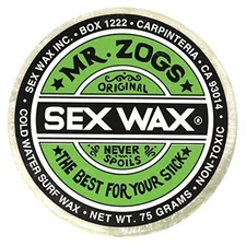 Mr. Zogs Original Sexwax - Cold Water Temperature Coconut Scented (White)
