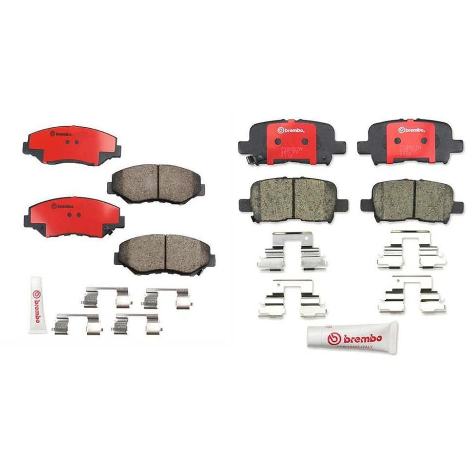 Комплект передних и задних керамических тормозных колодок Brembo для Honda Pilot 2003-2005 - Изображение 2 из 2