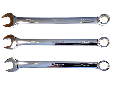 #ad Snap On NEW 3 Piece Flank Drive Combination Wrench Set OEXM200 OEXM210 OEXM220 $199.95