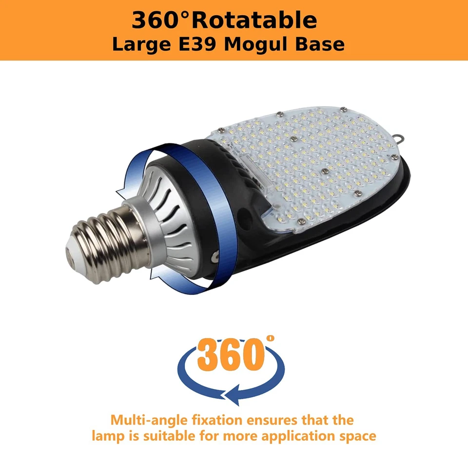 54W LED Shoebox Retrofit Bulb, 7290LM 5000K Daylight, 250W HID Equivalent, E3... - Image 3 of 4