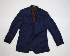 Turnbull & Asser Blazer Mens Large Blue Handmade USA Custom Wool Jacket 2022