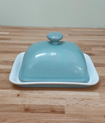 Denby Regency grüne Steinzeug Butterdose