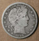 50c 1899-O Barber Half Dollar VG Better Date * AvenueCoin