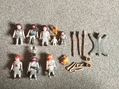Playmobil Urzeit Steinzeit Figuren x8 mit Zubehör