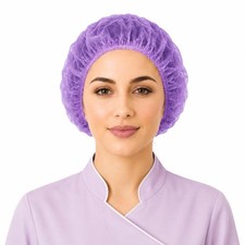 Disposable Bouffant Caps, 21inches Hair Net, Elastic Dust Cap for Food Service,