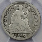 1846 Seated Liberty Half Dime - PCGS VG 8