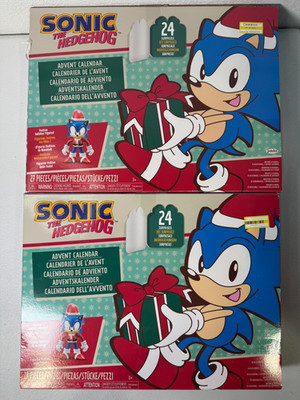 Sonic the Hedgehog 2024 Advent Calendar Lot of 2   24 Surprises by Jakks Pacific