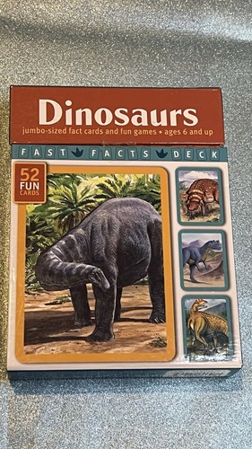 Dinosaurier Deck 52 Fun Facts & Spiel tolles Lernen für alle Nebelstadt Presse komplett
