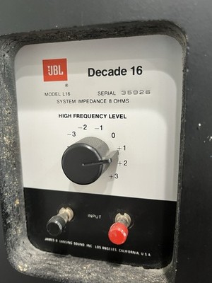 お買い得jBL  L-16 Decade  ペア1970年代ビンテージスピーカー Vintage JBL Decade L16 Two-Way Bookshelf Speakers 1970s with