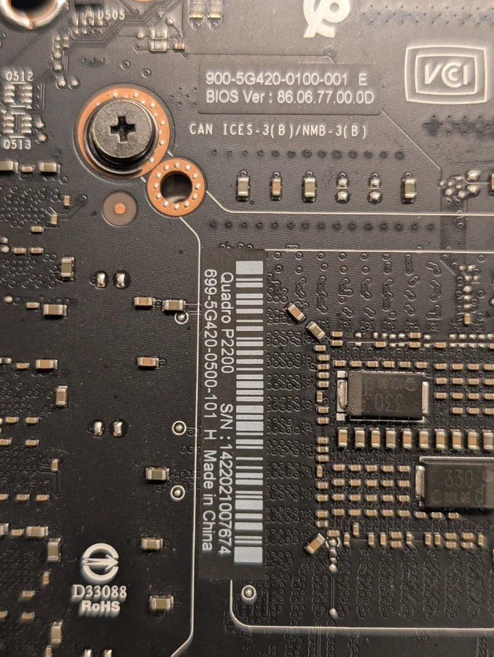 Dell NVIDIA Quadro P2200 5GB GDDR5X PCIe Graphics Card Dell P/N: 02G8WC - Image 4 of 4