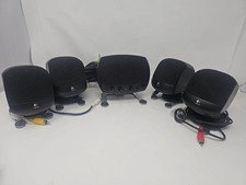 Logitech Z-640 Channel Volume Center Controller Pod Speaker W/ 4 Speakers