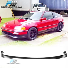 Fits 90-91 Honda CRX Si 2Dr Coupe T-R Style Front Bumper Lip Spoiler PU