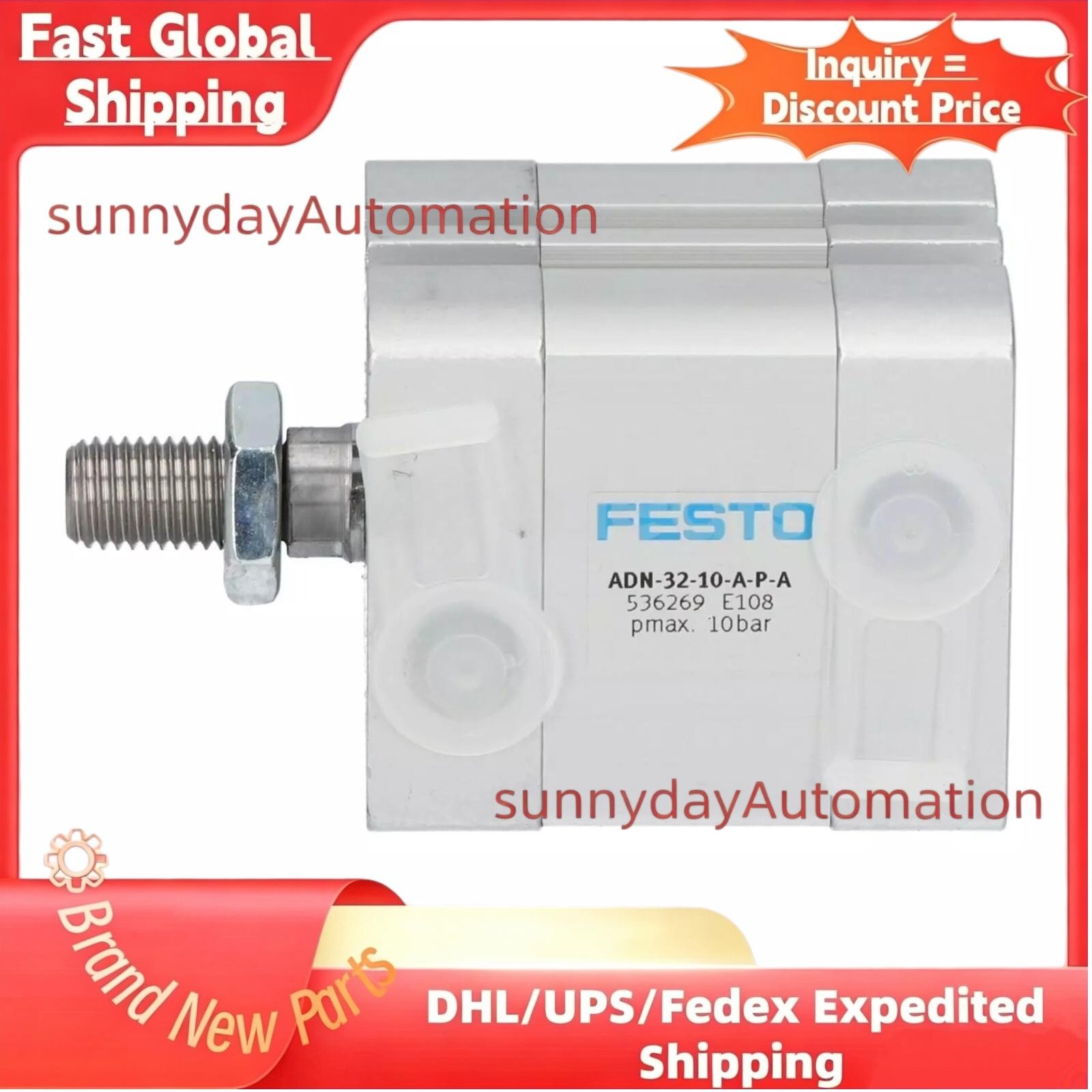 New FESTO 536269 ADN-32-10-A-P-A Cylinder