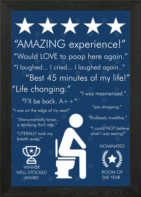 Amazing Experience blau gerahmtes Wandbild Poster Leinwanddruck Bild