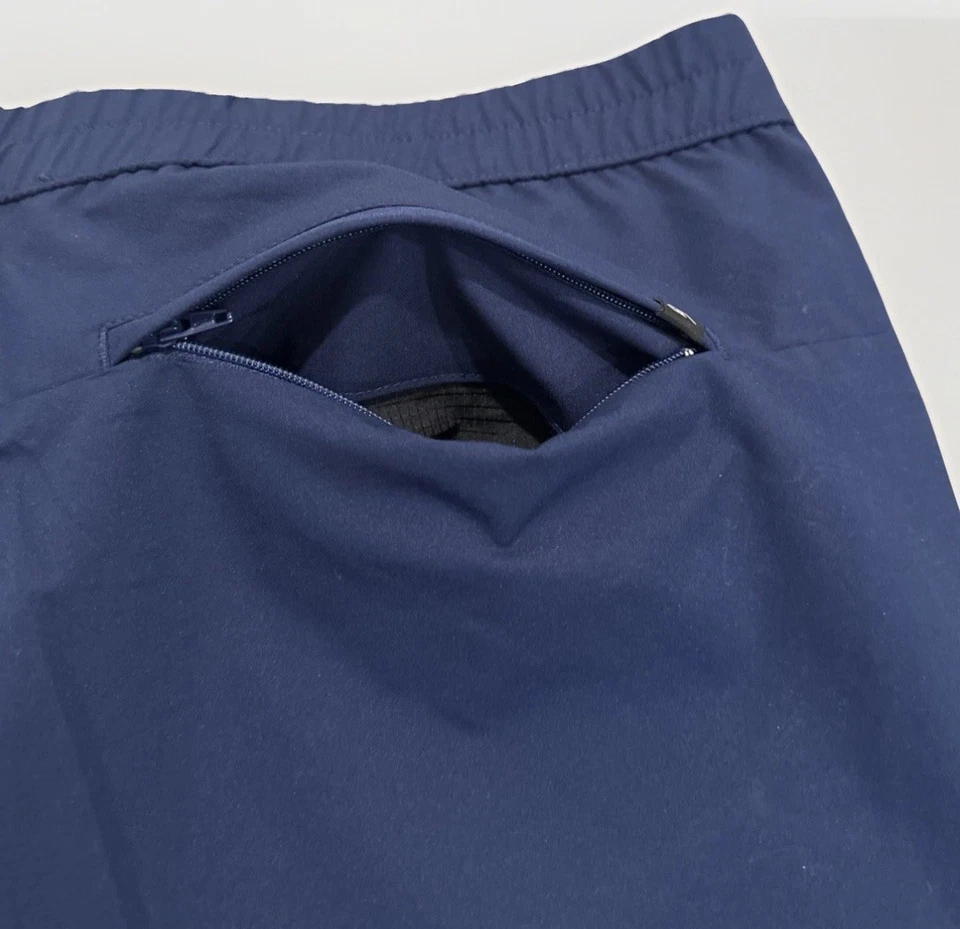 Pantalones Banana Republic para Hombres 36x30 Tech Híbridos Cintura Elástica Tobillo Jogger Azul Marino Foto 3 de 4