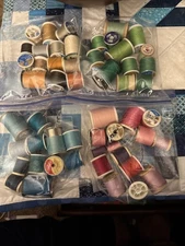 Many Colors Of Preowned Thread. Four Bags. 50+ Spools. Many Colors 