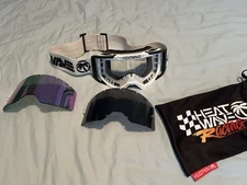 HeatWave Visual Goggles + 3 Lenses + Bag + HeatWave Hat – MTB DH BMX ENDURO