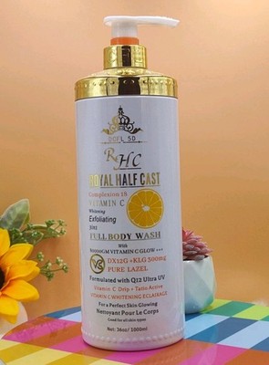 RHC Royal H-C Vit.C & Q12 Ultra whitenezer 3in1 Full Body Wash  spf50 1000ml 