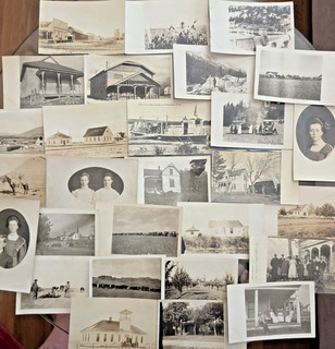 Antique RPPC Real Postcard Photograph LOT Banks Cars Buildings Homes 50